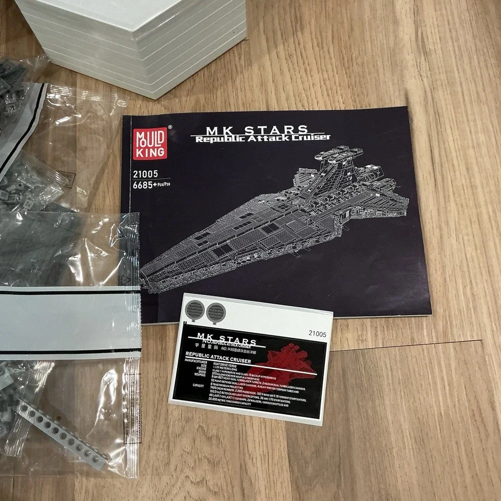 Mould King Republic Attack Cruiser Star Spaceship Building Blocks 21005